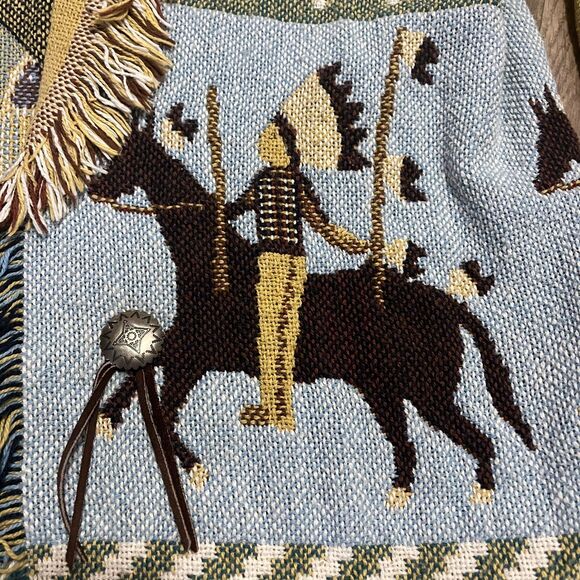 Lew Magram COLLECTION New York Native Indian Sweater Tapestry Chunky Knit EUC - Picture 9 of 12